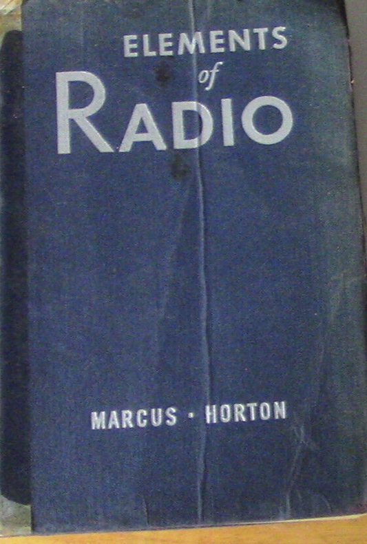 VINTAGE ELEMENTS OF RADIO HANDBOOK- (1943 COPYRIGHT)