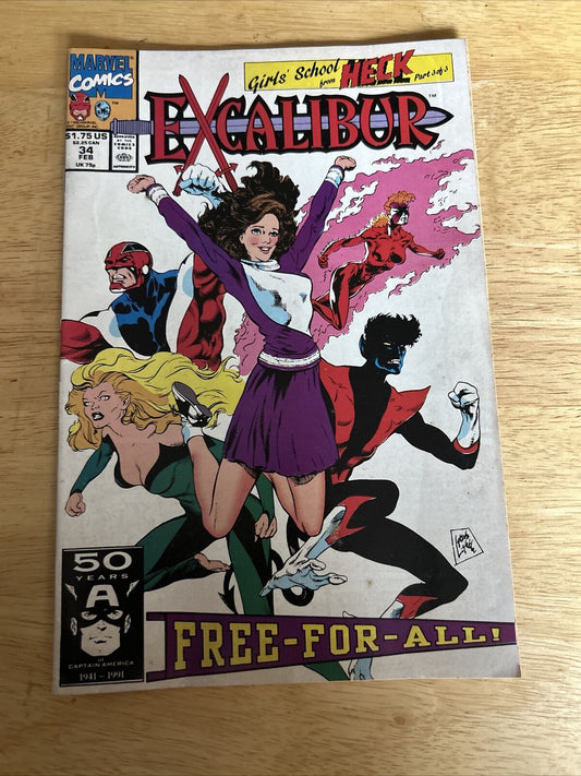 ExCalibur Girls School From Heck Part 3 of 3 Marvel #34