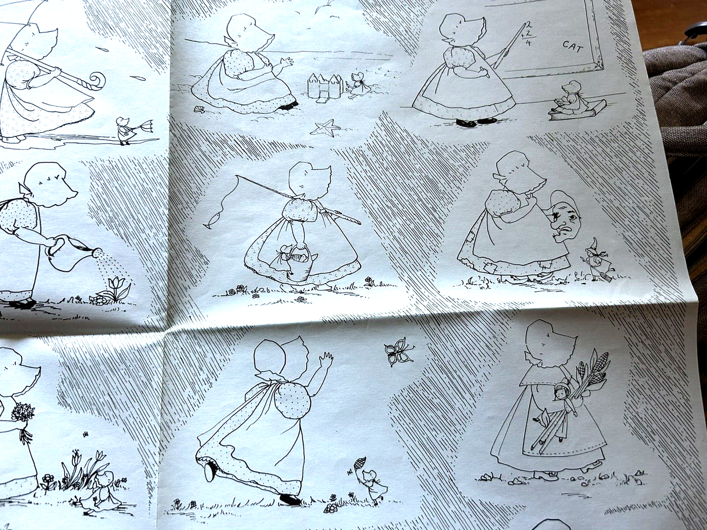 SHEET OF DRAWINGS BY SANDY WILLIAMS 1974