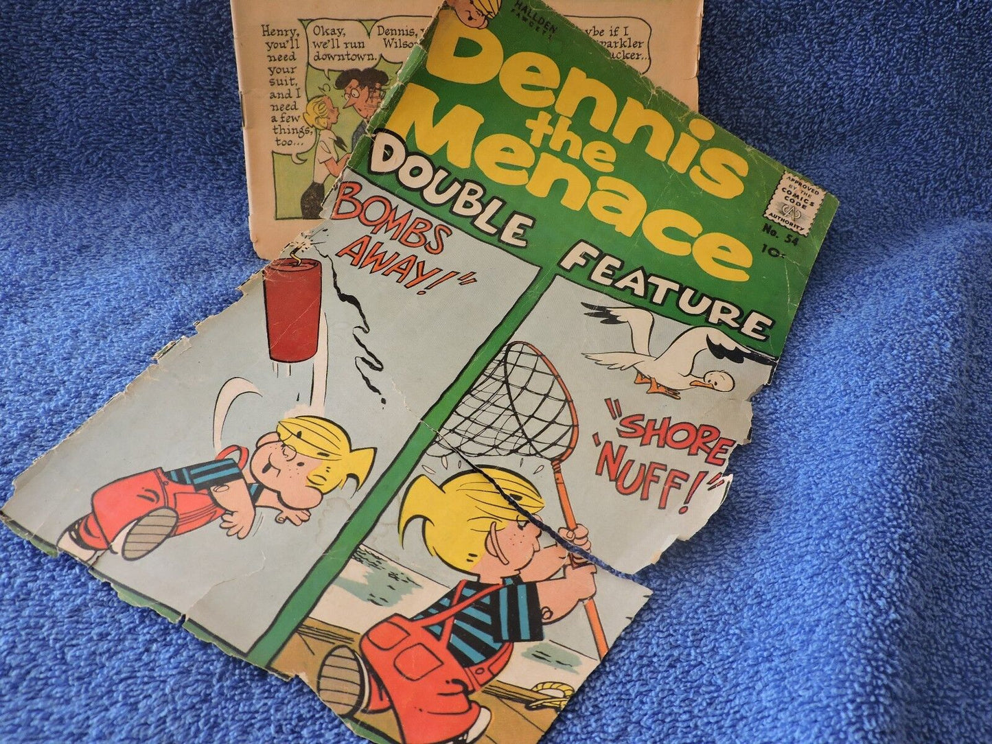 Dennis The Menace Double Feature #54  Hallden Fawcett Comic Book DE8