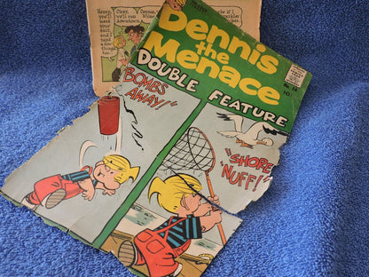 Dennis The Menace Double Feature #54  Hallden Fawcett Comic Book DE8