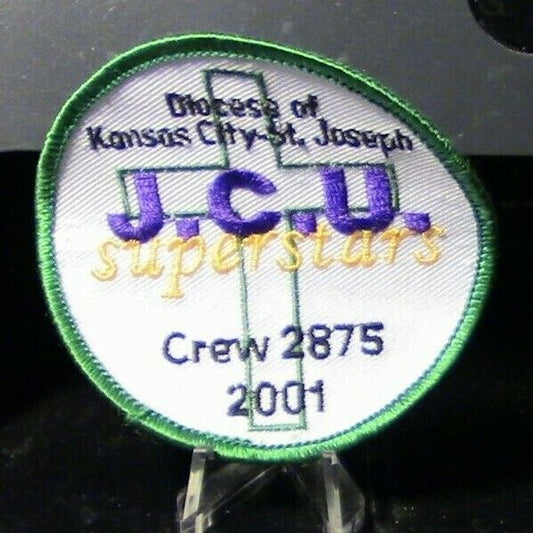 BSA: 2001 Diocese of Kansas City-St.Joseph J.C.U. Superstars (Crew 2875) Patch