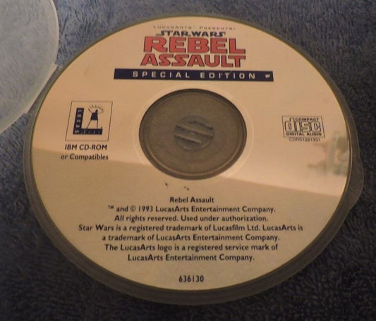 Star Wars Rebel Assault (Pc Game, CD)