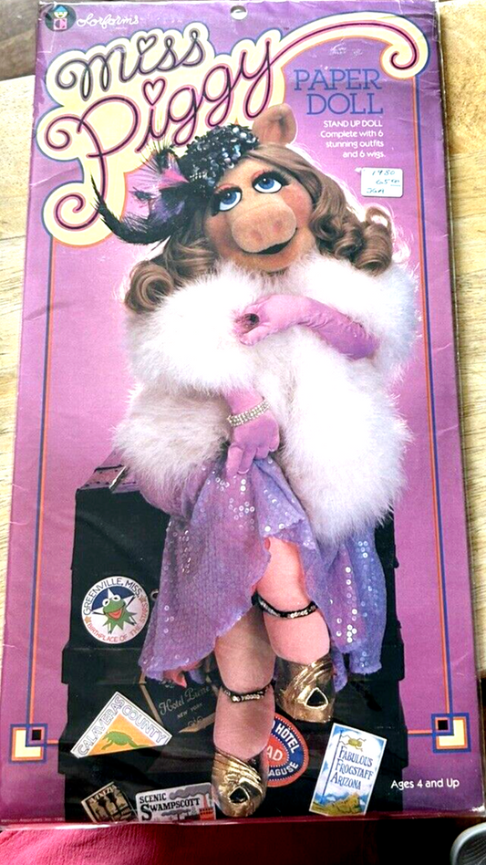 MISS PIGGY PAPER DOLL--COLORFORMS--1980