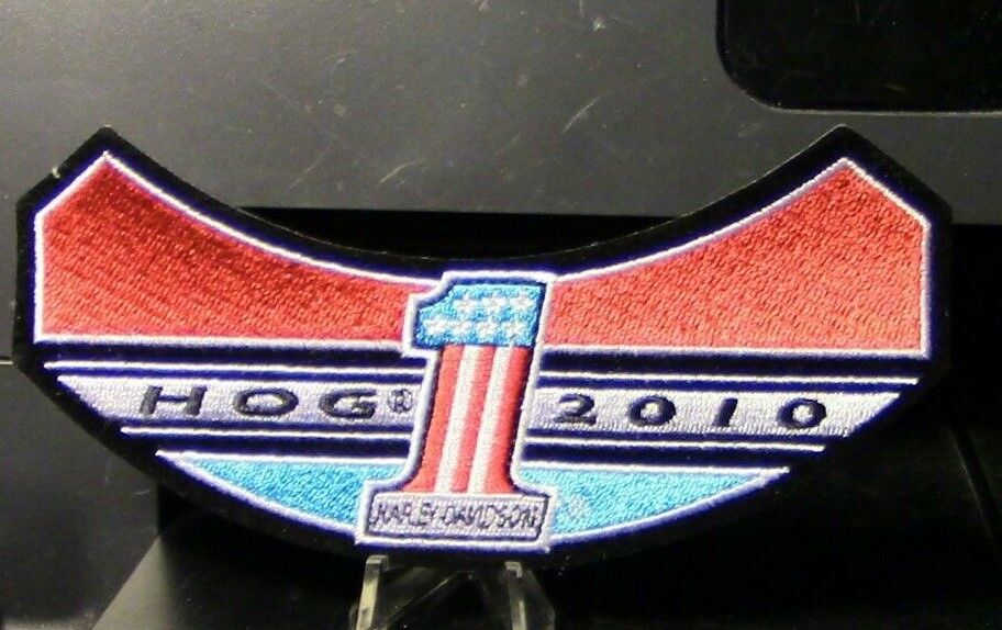 HOG 2010 Patch: Harley Davidson Owners Group Vest Patch (6" Long)
