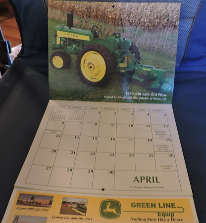 ADVERTISING 2008 GREEN LINE EQUIP CALENDAR