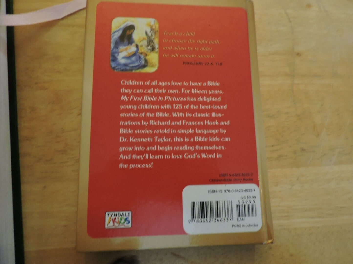 MY  FIRST BIBLE IN PICTURES BY KENNETH N. TAYLOR 1989