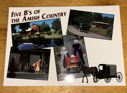 Postcard Unposted: Five B's of Amish Country