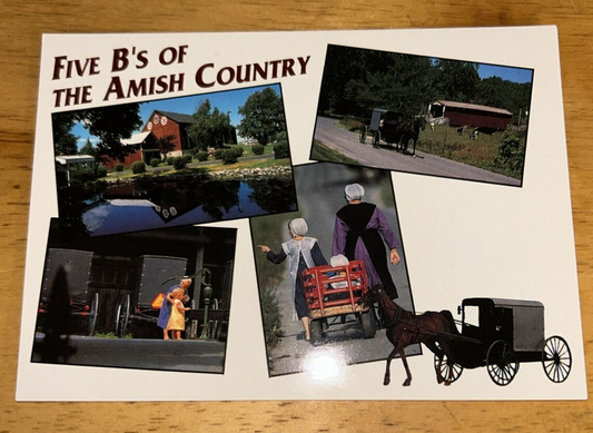 Postcard Unposted: Five B's of Amish Country