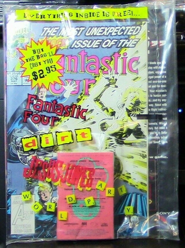 Fantastic Four Comic # 376/Jesus Jones Cassette/Dirt Package Deal (Unopened)