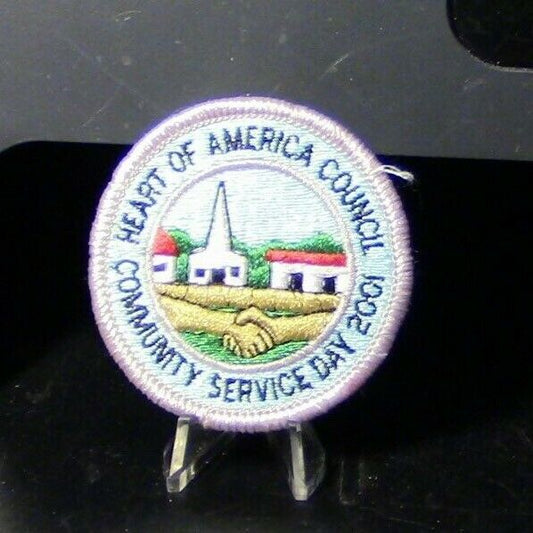 BSA: 2001 Heart of America Community Service Day Patch