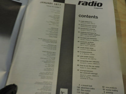 HAM RADIO MAGAZINE JANUARY 1977