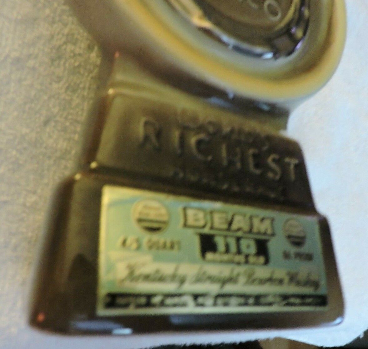 HORSES HEAD DECANTER: RUIDOSO DOWNS NEW MEXICO-- EMPTY---ALL AMERICAN FUTURITY