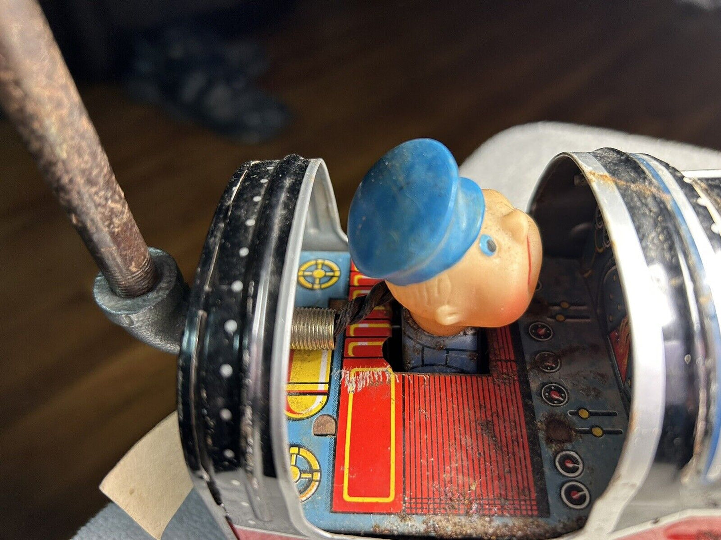 DING DONG EXPRESS RAILROAD LAMP 17X3X6 INCHES WORKING