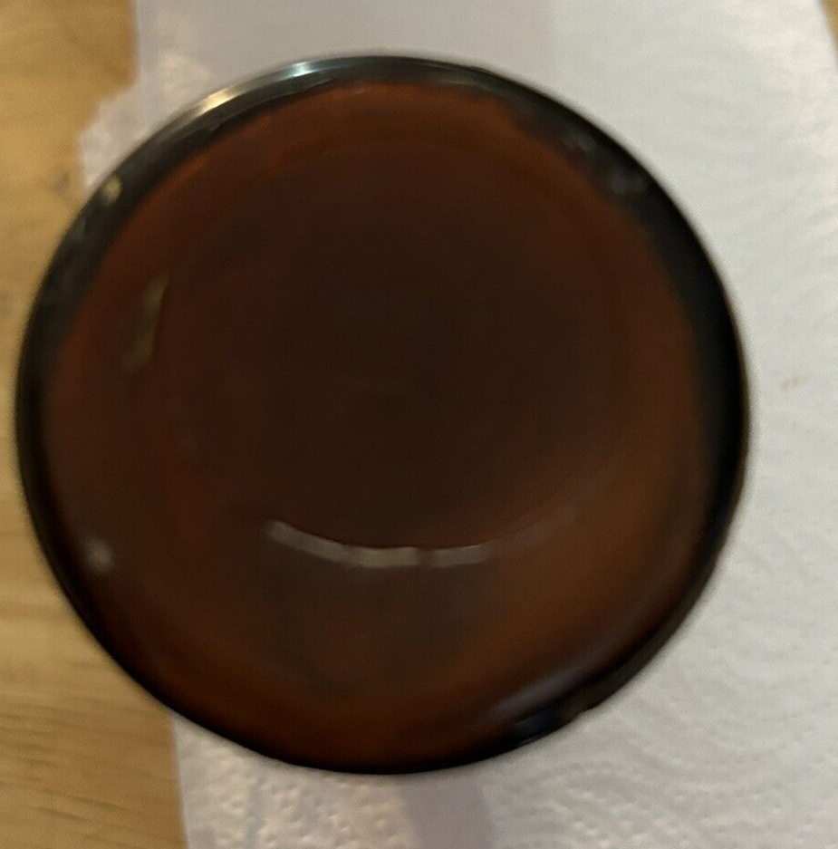 EMPTY BROWN GLASS MEDICINE BOTTLE 4.75X2 INCHES