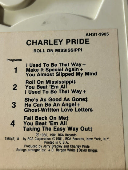 8 TRACK TAPE: CHARLEY PRIDE ROLL ON MISSISSIPPI 1981