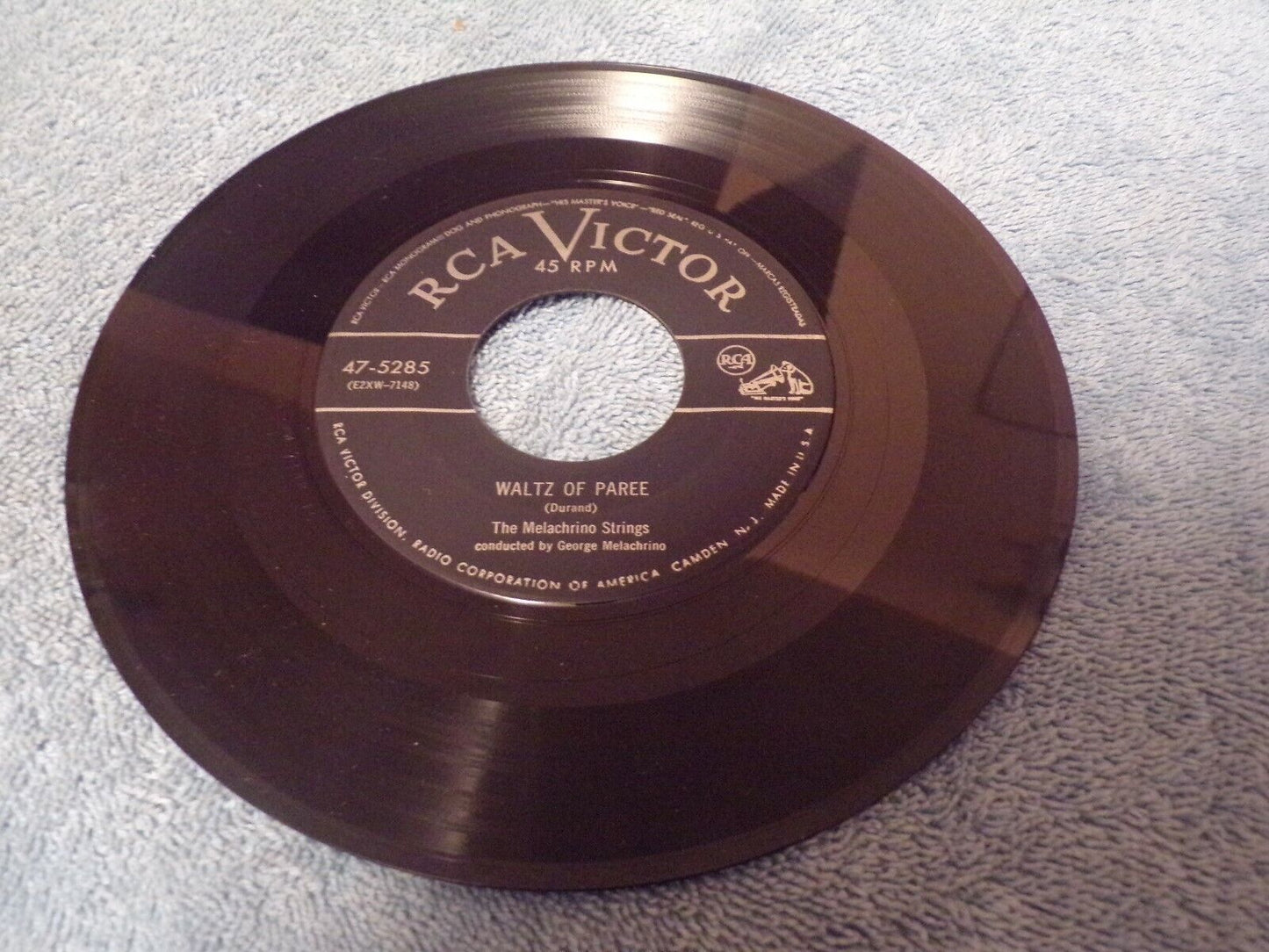 Vintage Melanchrino Strings "Waltz of Paree" & Padam Padam Vinyl Record