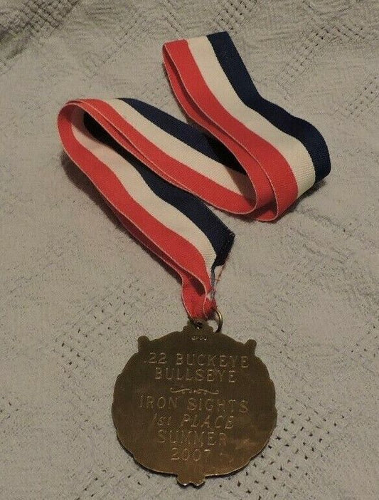 22 Buckeye Bullseye Iron Sights 1st Place Summer 2007 Medal