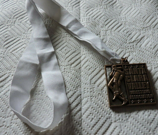 SANTA CLARA VALLEY WESTLING ASSSOCIATION-2 INCH SQUARE WITH WHITE RIBBON