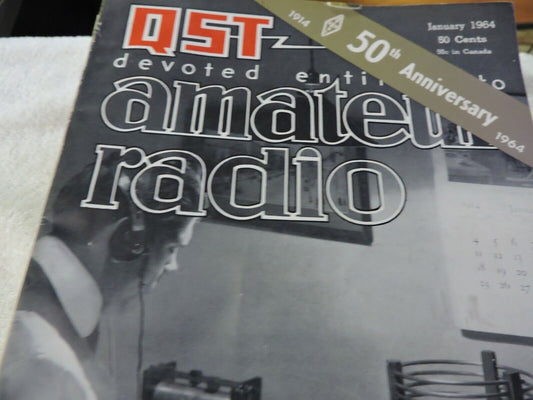 QST AMATEUR RADIO MAGAZINE JANUARY 1964  50TH ANNIVERSARY