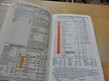 UNION PACIFIC RAILROAD CO. SYSTEM TIMETABLE NO. 6, 1988