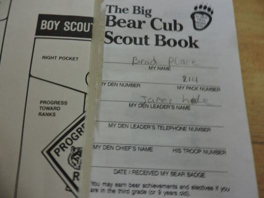 The Big Bear Cub Scout Book 1984 Boy Scouts of America Vintage BSA