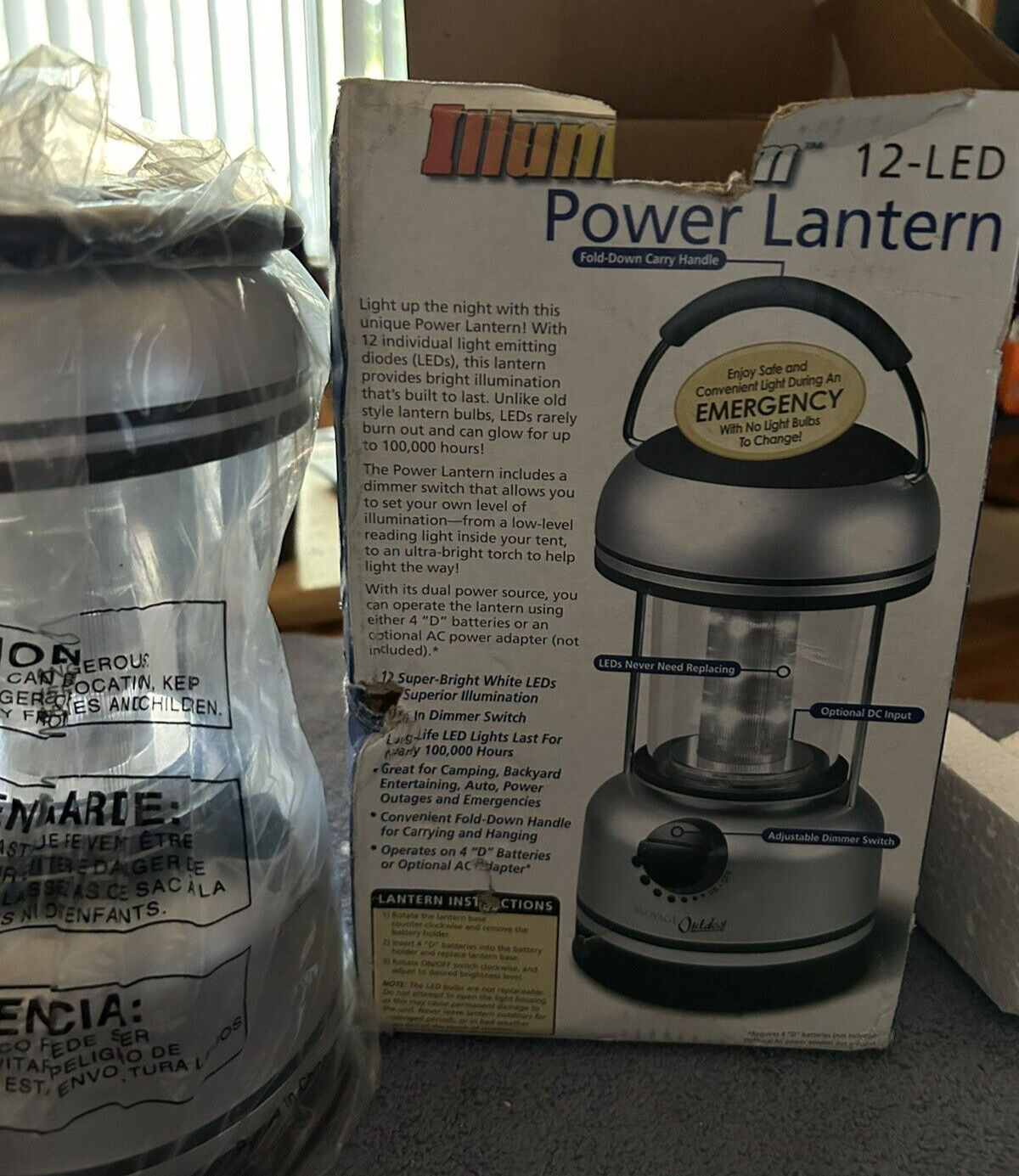POWER LANTERN--MUMIBEAM 12 LED NIB 10 X4.5 INCHES