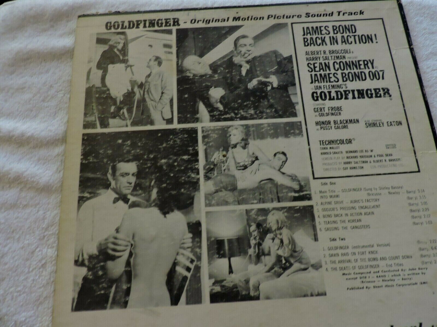 007 IAN FLEMING'S GOLDFINGER ORIGINAL MOTION PICTURE SOUND TRACK