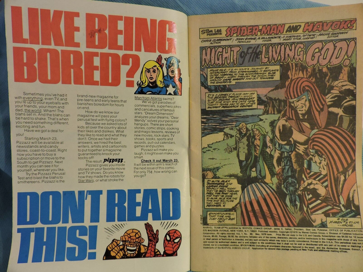 SPIDER-MAN and HAVOK Marvel Team Up # 69 - 1978