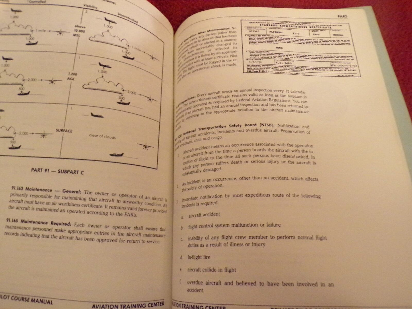 Aviation Training Center: VFR Refresher/DOT/FAA