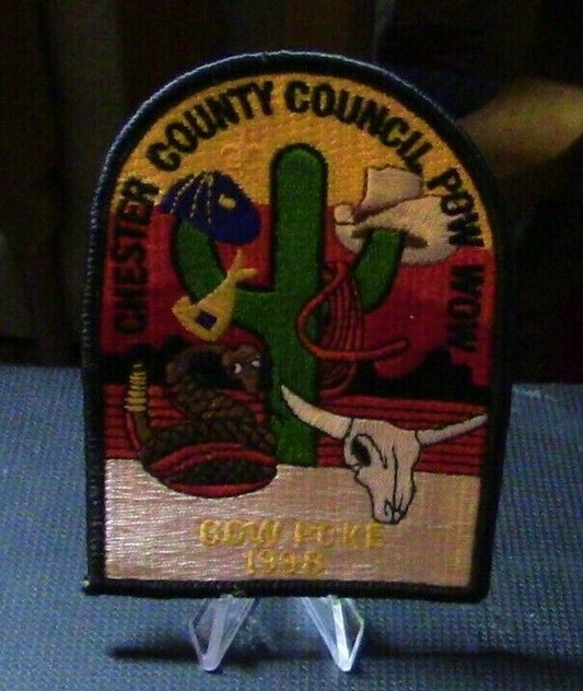 BSA, Cub Scout: Chester County Pow Wow1998 Cow Poke Patch