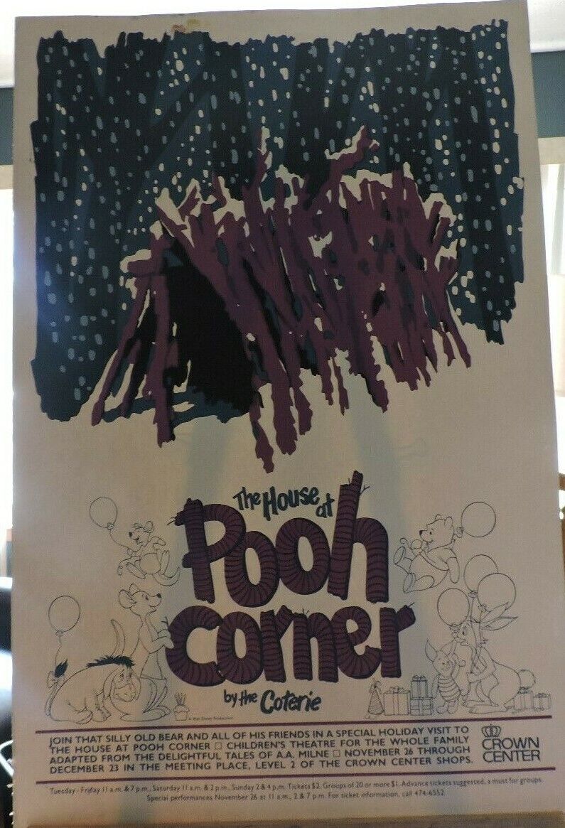 Crown Center Ad Poster: The House Of Pooh Corner Crown Center