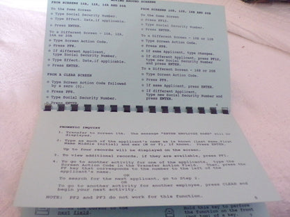 TWA Memorabilia: TWA Applicant Tracking Quick Reference - March, 1988