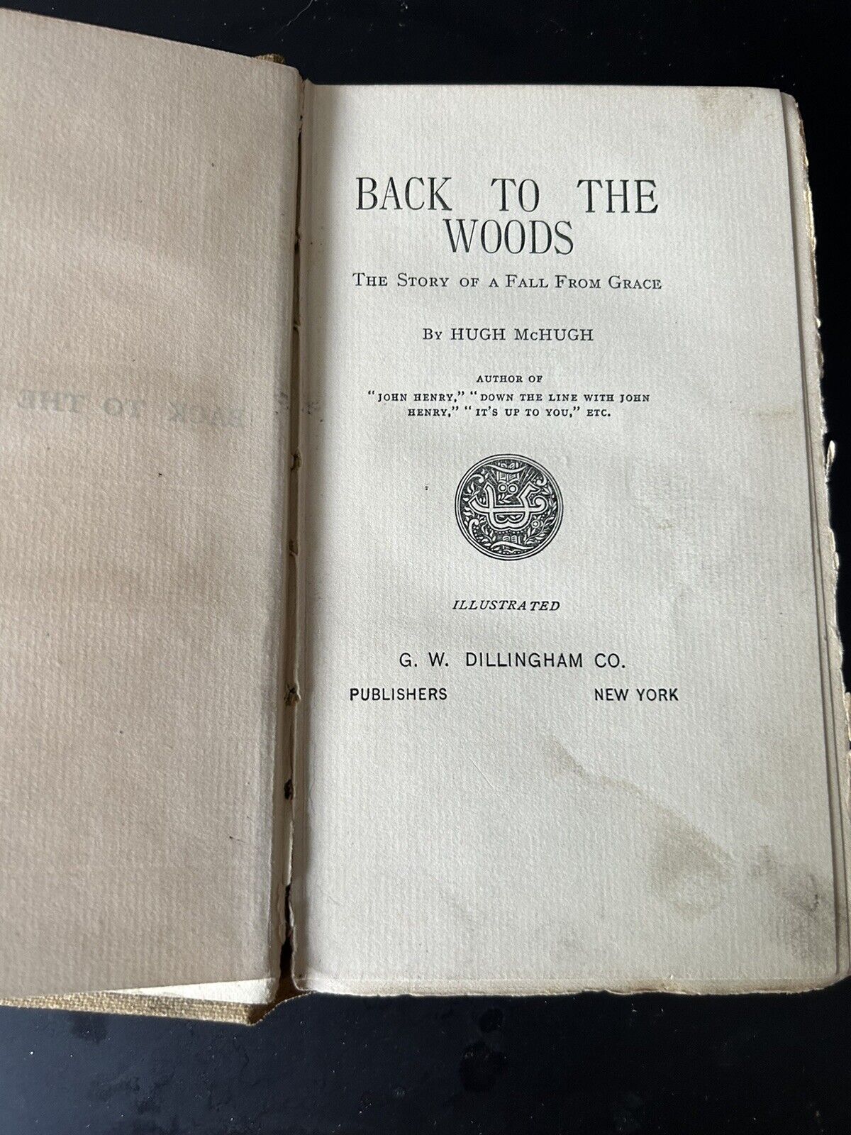 Vintage Literature: Back to the Woods "John Henry" Printed 1903