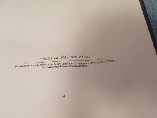 U.S. Army Reserve Command Annual Command History: Published Dec, 1994