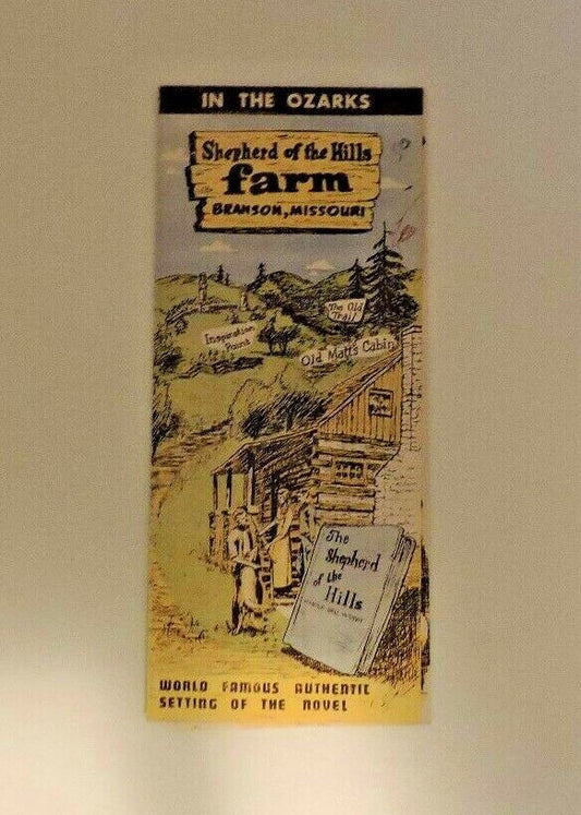 Vintage Brochure: The Old Mill Theater, Shepherd of The Hills Farm, Branson MO.