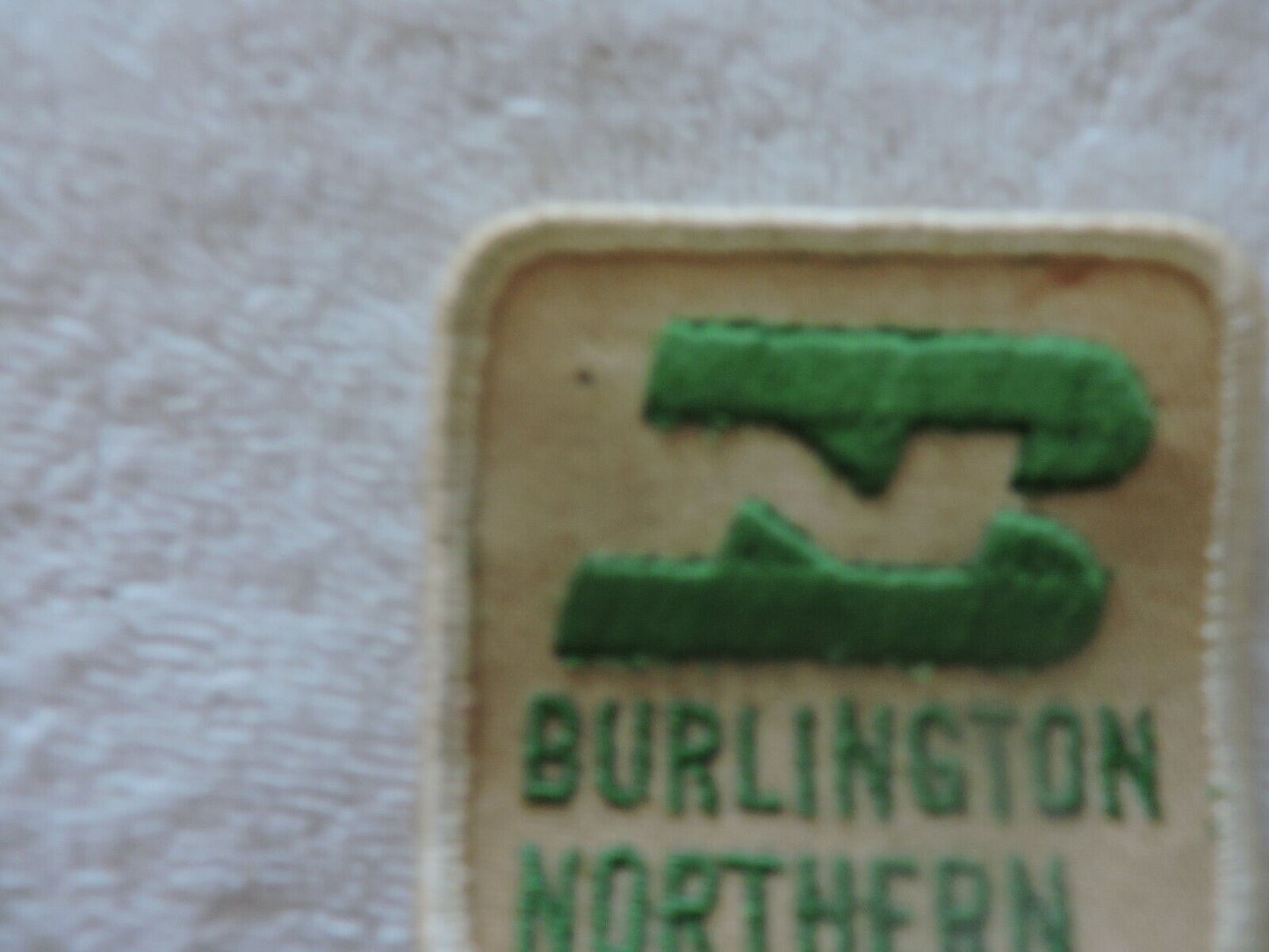 BURLINGTON NORTHERN RAILROAD PATCH (2.5 INCH SQUARE)