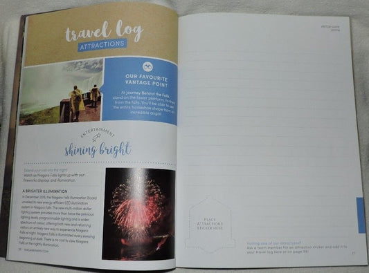 Niagara Parks Visitor Guide Travel Journal 2017-2018