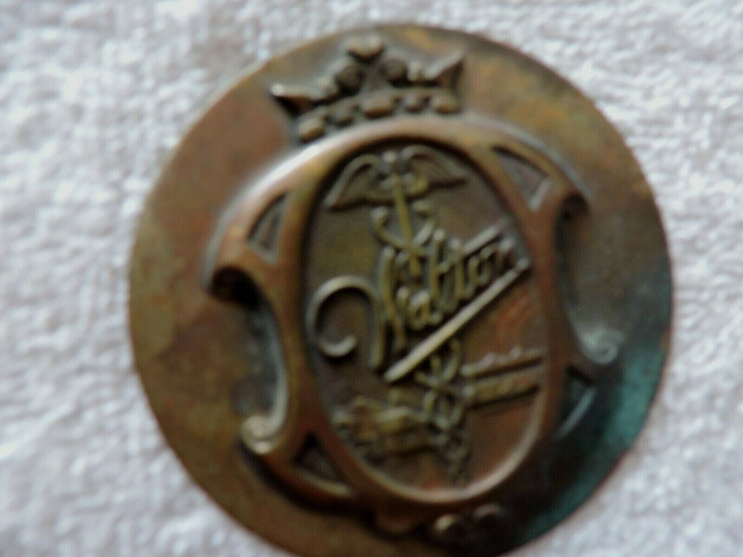 WALTON MEDICAL  CREST BRASS DISC 2.5 INCH ROUND