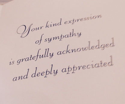 LOVING TRIBUTE  SYMPATHY CARDS