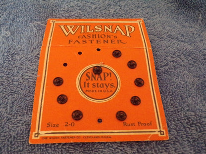 Vintage "Wilsnap" Fashion Fastener (Size 2-0)