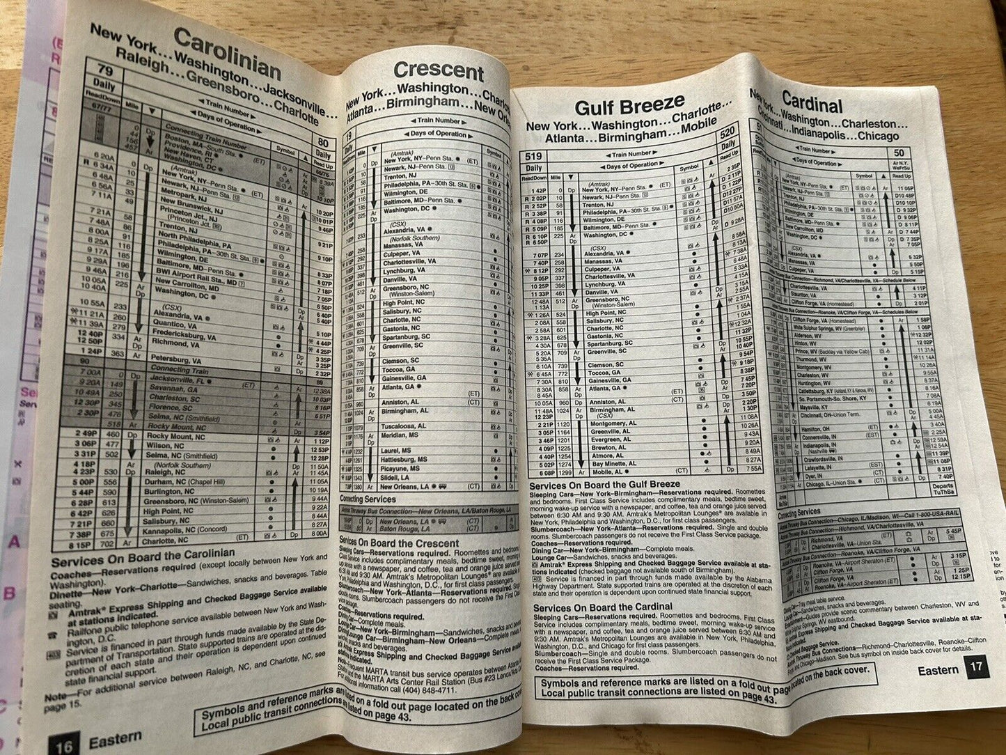 AMTRAK: NATIONAL TIMETABLE 1993-1994