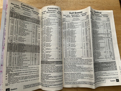 AMTRAK: NATIONAL TIMETABLE 1993-1994