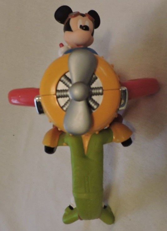 Vintage (2000) Mickey Mouse/Goofy Airplane Kids Toy-Disney/Mattell