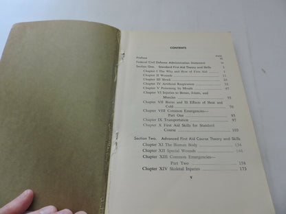 FIRST AID FOURTH EDITION, THE AMERICAN RED CROSS, 1957