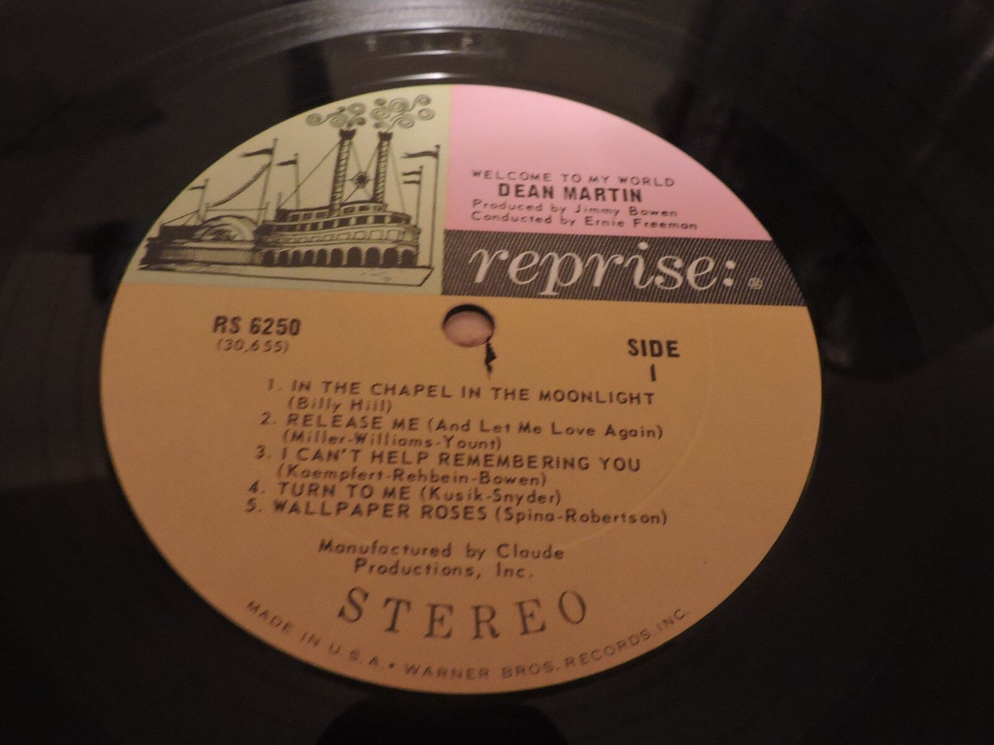 Welcome To My World by Dean Martin (Album 33 1/3 RPM)