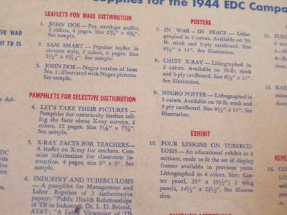 Early Diagnosis Campaign For the 1944 EDC Campaign Envelope