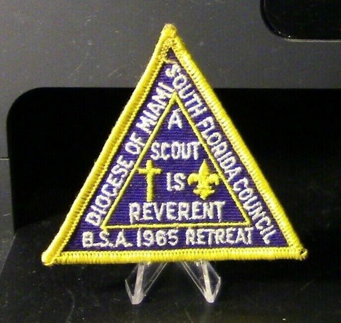 BSA Patch: Diocese of Miami, South Florida Council "1965 Retreat" Patch