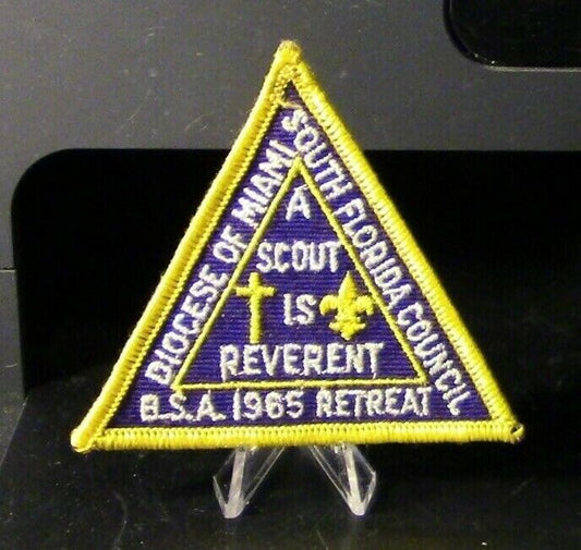 BSA Patch: Diocese of Miami, South Florida Council "1965 Retreat" Patch