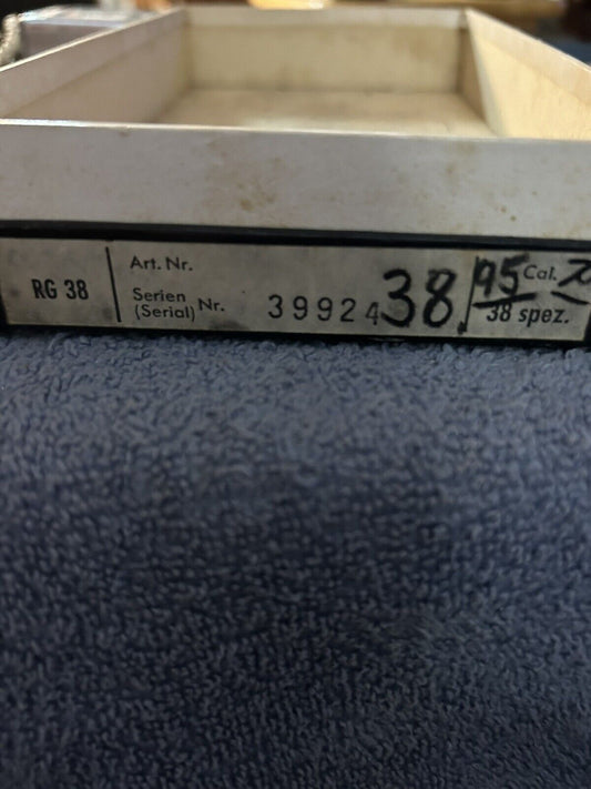 ORIGINAL GUN BOX FOR 38 SPECIAL 10.5 X 5.5 X 1.5 INCHES